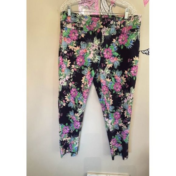 Women's ND New Direction Floral Dress Pants - Picture 1 of 3